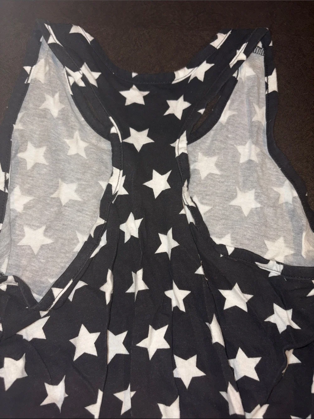 Place Black & White Star Print Dress